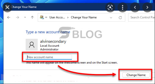 How to Change your User Names and Account Names in Windows 11?