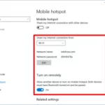 How to enable hotspots in windows 10