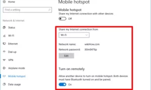 How to enable hotspots in windows 10