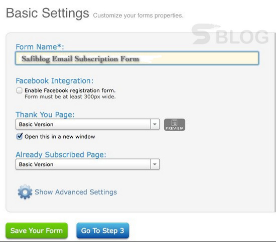 Safiblog Email Subscription Form