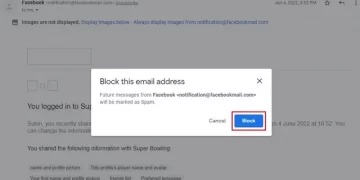 block email address