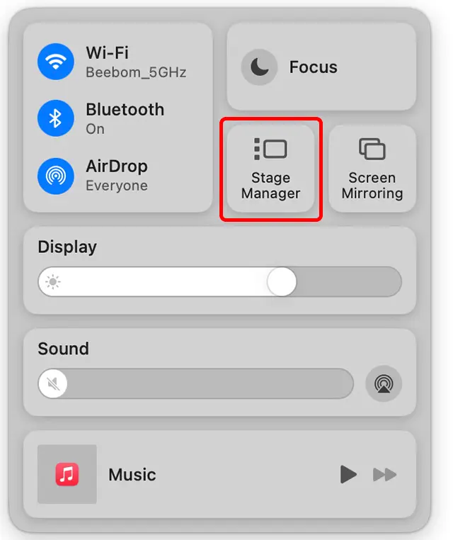 enable stage manager in macos ventura
