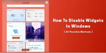 How to Disable Widgets on Windows 11
