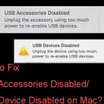 How to Fix USB Accessories Disabled on Mac