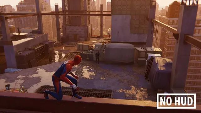 NO HUD on Spider Man Mod