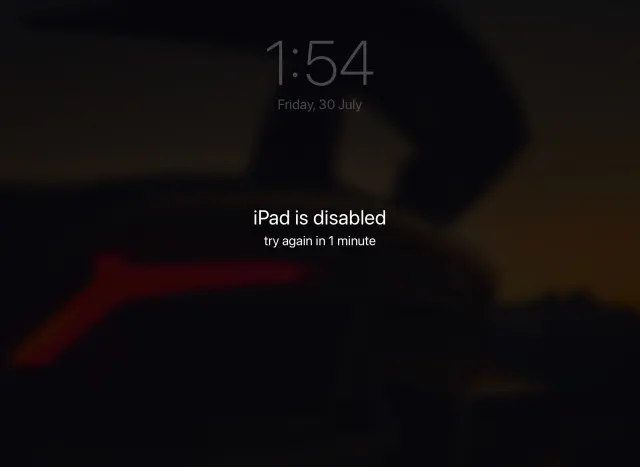 iPad disabled