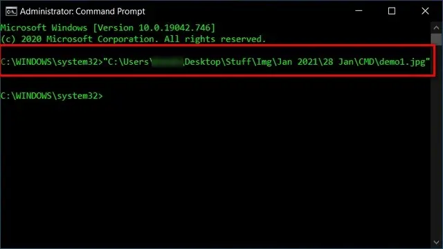 open Command Prompt