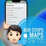 HOW TO ADD STOPS IN APPLE MAPS
