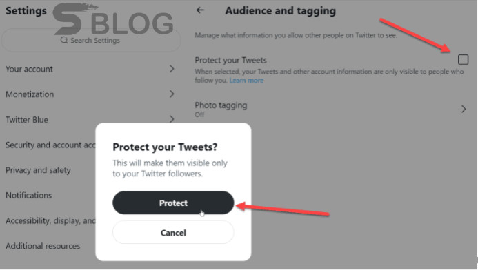 Protect your tweets