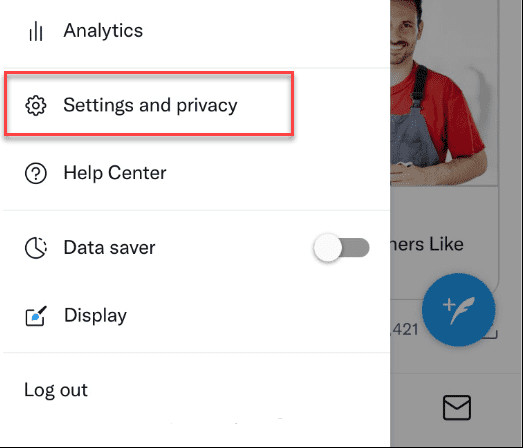Settings and privacy 